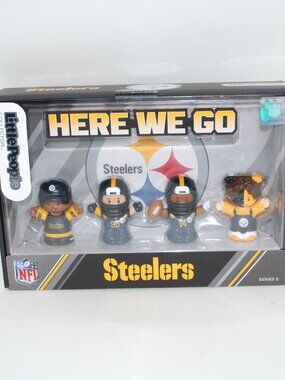 Fisher Price Little People Pittsburgh Steelers Collector Set Series 2 New